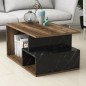 TABLE BASSE EFFET MARBRE EN HIGH GLOSS - ROZAR TABLE BASSE EFFET MARBRE EN HIGH GLOSS - ROZAR