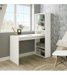 Bureau d'angles Anaïs+ 5 niches Blanc