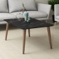 Table Basse Novio en High Gloss Effet Marbre