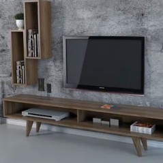 Meuble TV en panneau de particule Cary