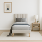 Lit Fontana avec pieds scandinave
