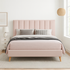 Lit Fontana avec pieds scandinave