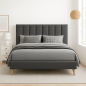 Lit Fontana avec pieds scandinave