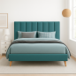 Lit Fontana avec pieds scandinave