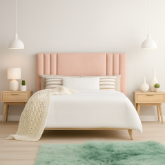 Lit Fantazia Matelassé en Velours de Soie : Élégance et Confort Assurés