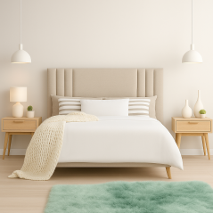 Lit Fantazia Matelassé en Velours de Soie : Élégance et Confort Assurés