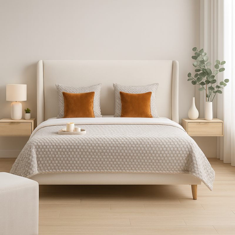 Lit Matelassé Revêtu en Tissu À Oreillette Byron : Élégance et Confort Redéfinis Lit Matelassé Revêtu en Tissu À Oreillette Byron : Élégance et Confort Redéfinis