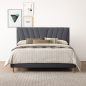Lit Milodia: Élégance et Confort avec Revêtement Matelassé en Tissu Lit Milodia: Élégance et Confort avec Revêtement Matelassé en Tissu