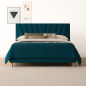 Lit Milodia: Élégance et Confort avec Revêtement Matelassé en Tissu Lit Milodia: Élégance et Confort avec Revêtement Matelassé en Tissu