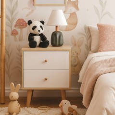 Table de Nuit Vladon en MDF Stratifié : Style et Praticité Réunis