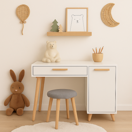 Bureau Skolly: Alliance Parfaite de Polyvalence et de Style Scandinave