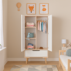 Armoire Sera : Solution de rangement polyvalente pour enfants et adultes