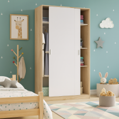 Armoire Nordik à Deux Portes Coulissantes