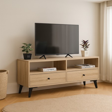 Distinguez-vous: Meuble TV NOUR 3, l'Essence de l'Élégance pour votre Salon