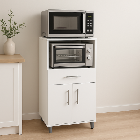 CookStation Duo – Meuble Micro-ondes & Four Tout-en-Un
