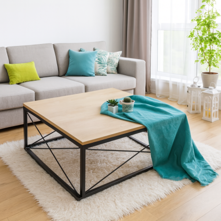 Table basse style industriel Klein