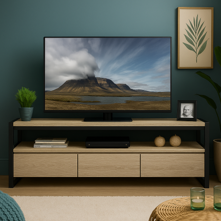 Meuble TV design industriel Darlo