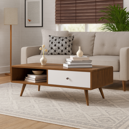 Table Basse Alliance: Élégance Fonctionnelle pour Votre Salon