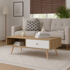 Table Basse Alliance: Élégance Fonctionnelle pour Votre Salon
