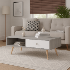 Table Basse Alliance: Élégance Fonctionnelle pour Votre Salon