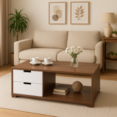 Table Basse Moca: Élégance Fonctionnelle pour Votre Salon