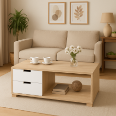 Table Basse Moca: Élégance Fonctionnelle pour Votre Salon