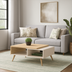 Table Basse Style Scandinave Jack 90x60cm