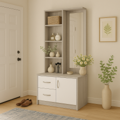 Meuble d'entrée Merveille : Élégance personnalisée avec des façades High Gloss et une palette de couleurs raffinées