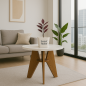 Lama Table d'appoint ronde style scandinave – Élégance minimaliste et fonctionnelle Lama Table d'appoint ronde style scandinave – Élégance minimaliste et fonctionnelle