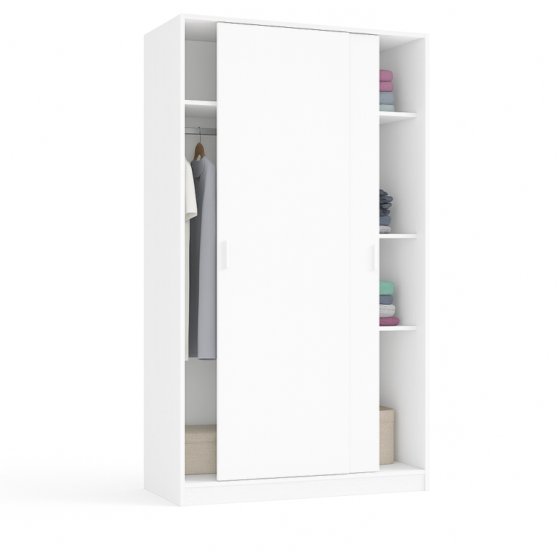 Armoire Nordik à Deux Portes Coulissantes Armoire Nordik à Deux Portes Coulissantes