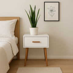 Élégante table de nuit Milano en MDF stratifié : Alliez Style et Fonctionnalité!