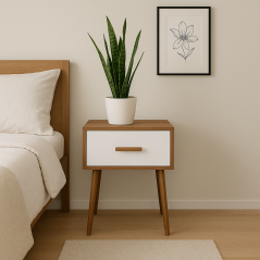 Élégante table de nuit Milano en MDF stratifié : Alliez Style et Fonctionnalité!