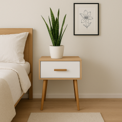 Élégante table de nuit Milano en MDF stratifié : Alliez Style et Fonctionnalité!