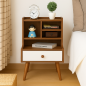 Table de Nuit Natali : Élégance et Fonctionnalité en MDF Stratifié Table de Nuit Natali : Élégance et Fonctionnalité en MDF Stratifié