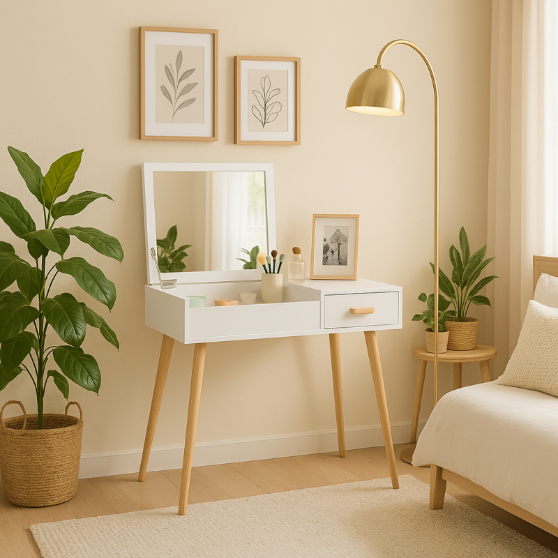 Coiffeuse Milano  avec miroir intégré