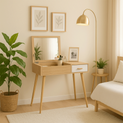 Coiffeuse Milano  avec miroir intégré