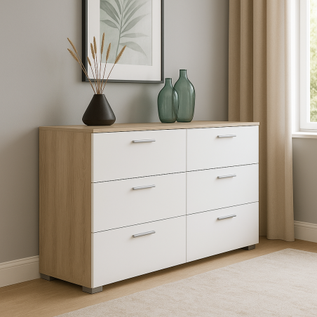 Commode 6 tiroirs  Contemporain Coteb