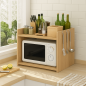 Étagère de Cuisine Élégante – Rangement pour Micro-Ondes, Épices et Ustensiles