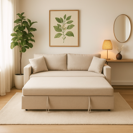 Canapé-Lit Élégant “Nora” – Ouverture Rapide