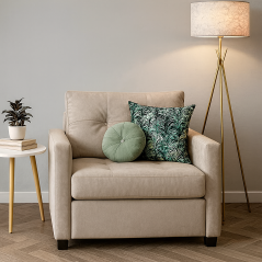 Fauteuil Convertible “Cosyflex” – 1 Place Premium - Grège