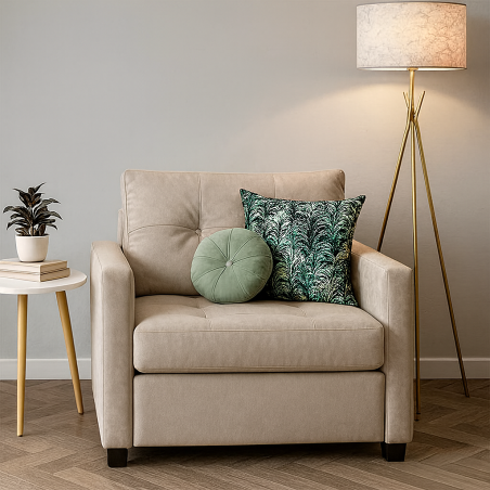 Fauteuil Convertible “Cosyflex” – 1 Place Premium - Grège