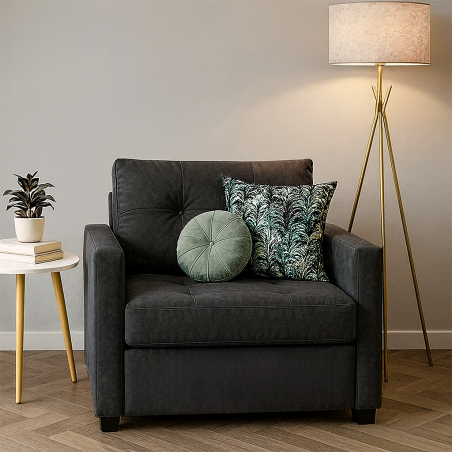 Fauteuil Convertible “Cosyflex” – 1 Place Premium - Gris Foncé