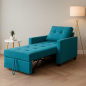 Fauteuil Convertible “Cosyflex” – 1 Place Premium - Bleu turquoise