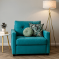 Fauteuil Convertible “Cosyflex” – 1 Place Premium - Bleu turquoise