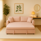 Canapé-Lit Élégant “Nora” – Ouverture Rapide Rosé