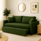 Canapé-Lit Élégant “Nora” – Ouverture Rapide Vert-Olive