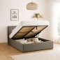 Lit avec coffre de rangement Leno