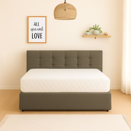 Lit avec coffre de rangement Leno