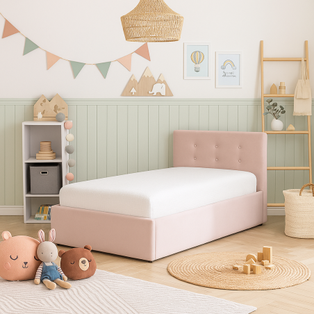 Lit avec coffre de rangement BIANCA