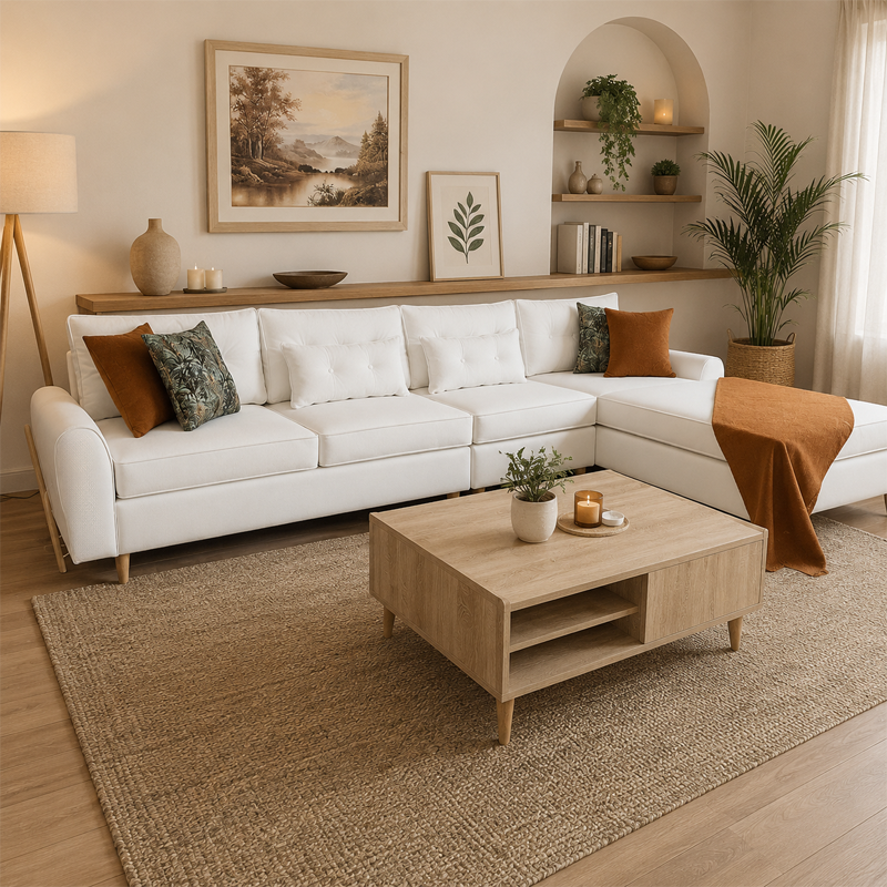Salon d'angle Modulable | STYLE SCANDINAVE  NERIO